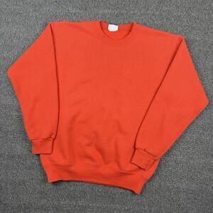Vintage‎ Lee Sturdy Sweats Blank Sweatshirt Men’s Medium Orange Faded USA 90s